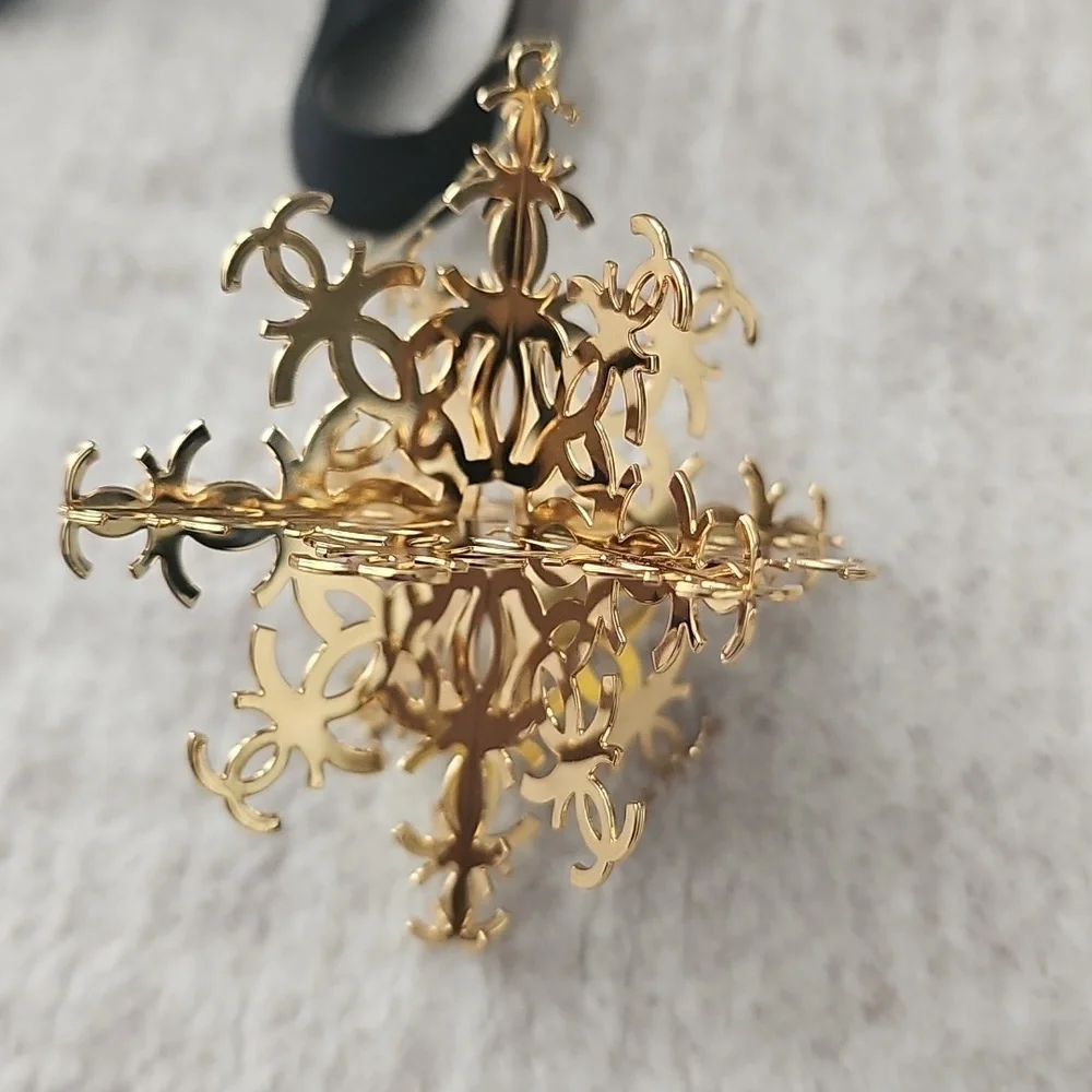Chanel Gold Christmas Ornament - Picture 2 of 3